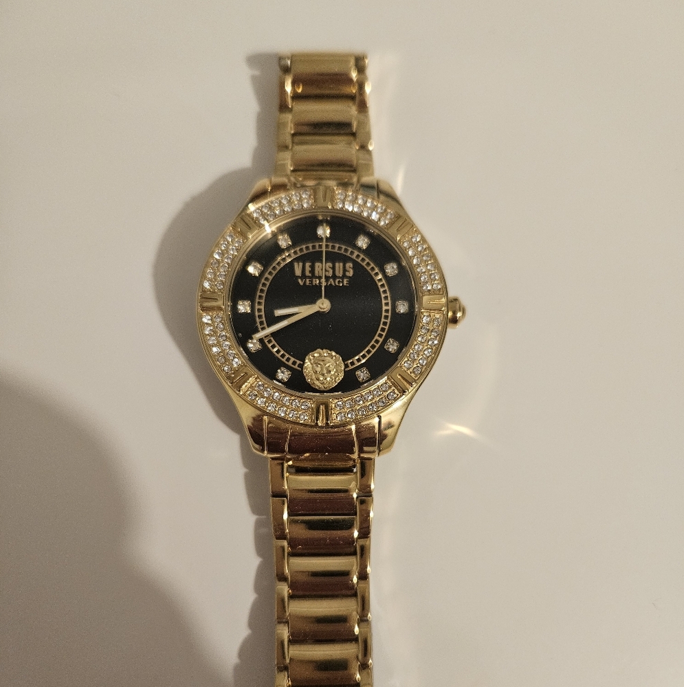 Versace Versus Gold Tone Stainless Steel Watch